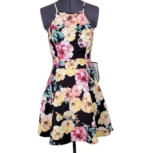 Speechless Halter A-line Mini Party Dress Sz 3 - Picture 1 of 13